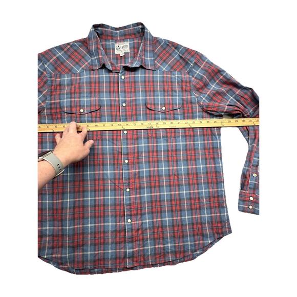 Lucky Brand Saturday Stretch Shirt Mens XXL Button Up Pearl Snap Western Casual - Picture 4 of 10
